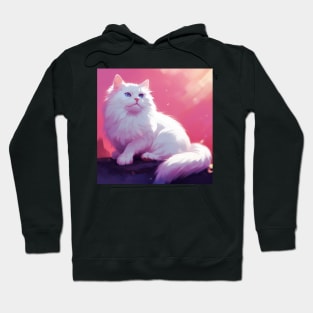 Innocence and Elegance: The Beauty of White Fluffy Cats Hoodie